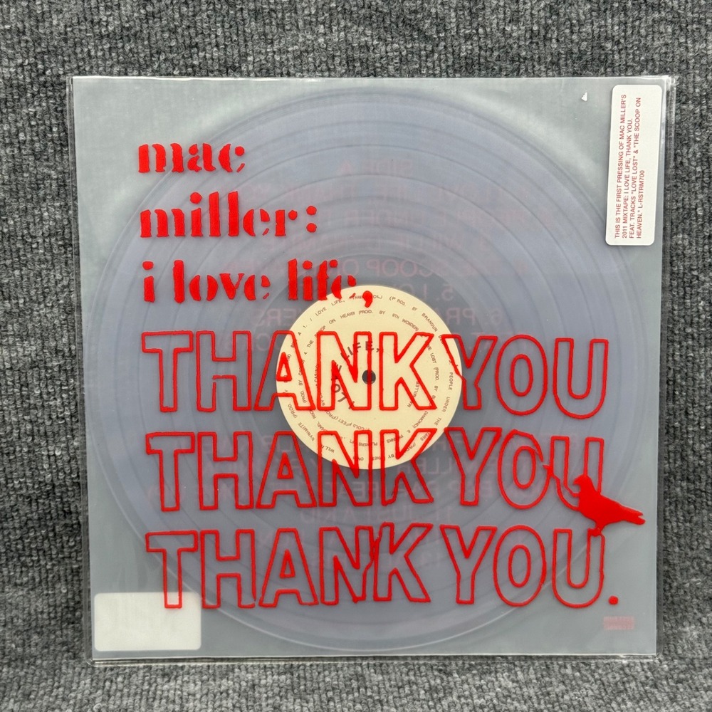 Mac Miller I Love Life Thank You Vinyl LP First Pressing Clear Sealed RSTRM700LP